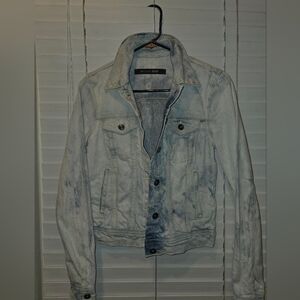 American Eagle Outfitters Light Wash Jean Jacket (Bleached/Distressed)